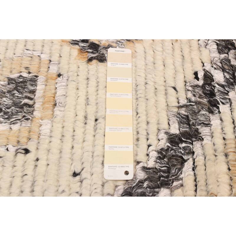 ECARPETGALLERY Hand-knotted Tangier Cream Silk, Wool Rug - 8'2 x 10'4