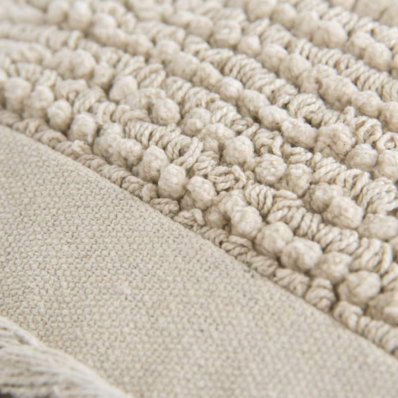 Rizzy Home Striped Macramé Throw Pillow