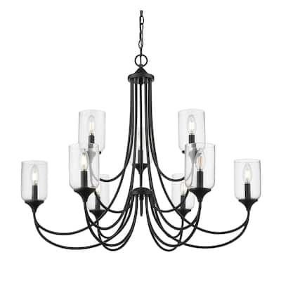 Millennium Lighting 22409 Waddingham 9 Light 36" Wide Pillar Candle