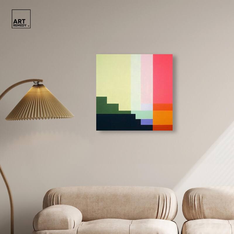 Rectilinear Rhapsody III Canvas by Art Remedy, Gallery Wrapped