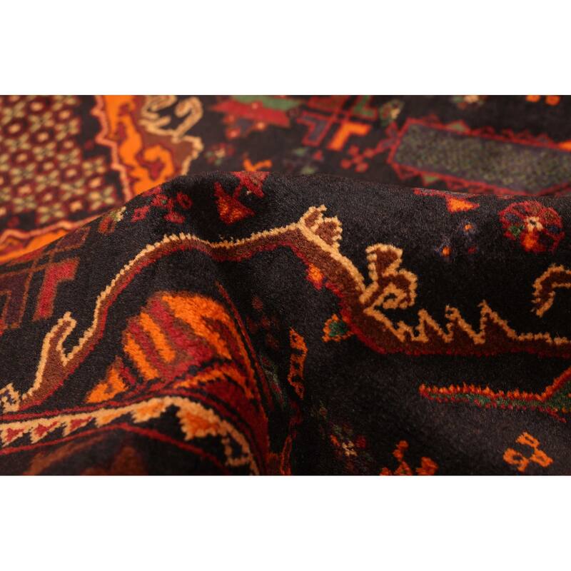 ECARPETGALLERY Hand-knotted Teimani Black Wool Rug - 3'8 x 6'0