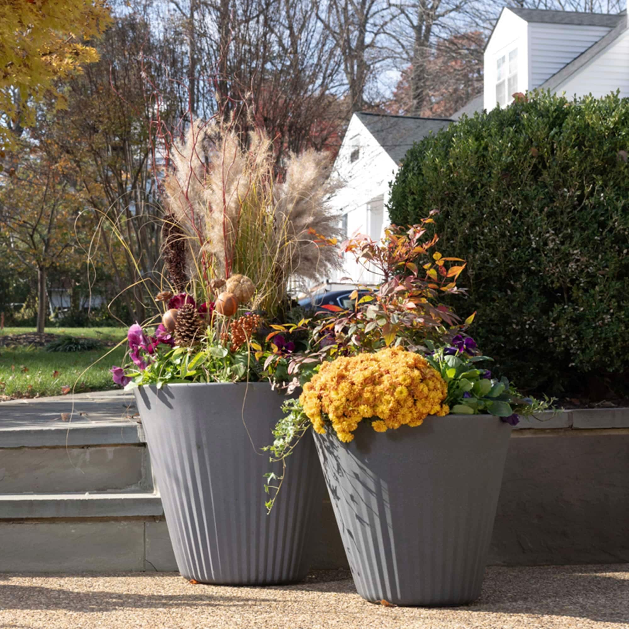 Crescent Too Fold Sustainable Lightweight Indoor/Outdoor Modern Pot