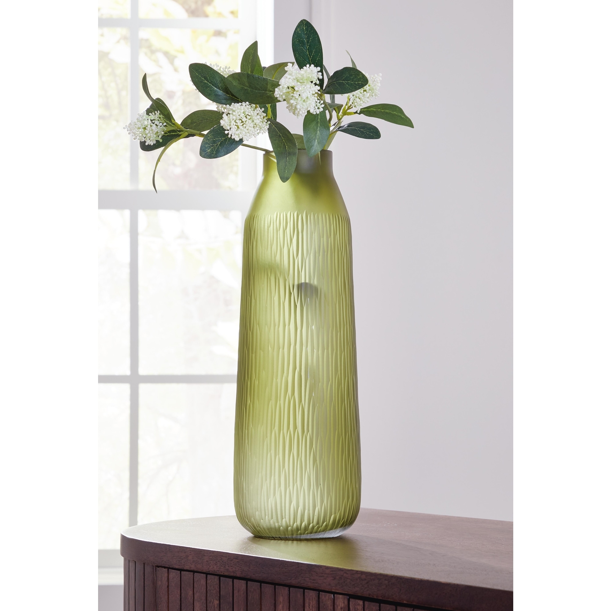 Signature Design by Ashley Scottyard Olive Green Vase