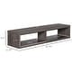 preview thumbnail 7 of 7, HOMCOM Wall Mounted Media Console, Floating TV Stand Component Shelf, Entertainment Center Unit, Dark Grey Wood Grain