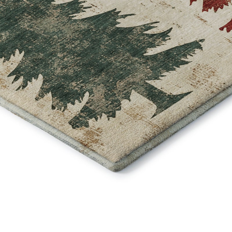 Premium Washable Super Soft Pine Tree Mayfield Rug