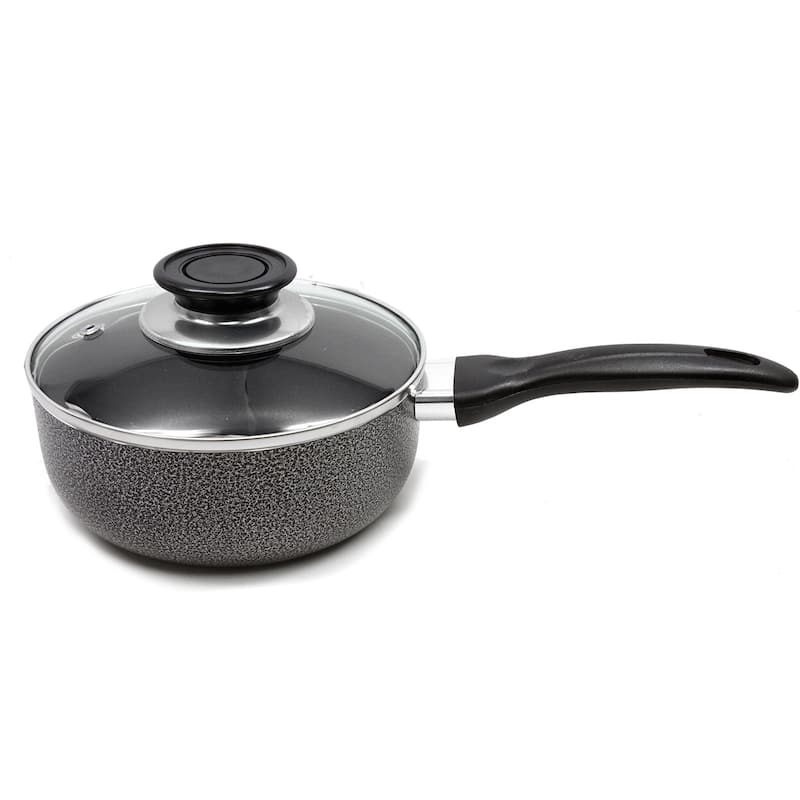 Brentwood Saucepan Aluminum Non-Stick 1.5 Qt-Gray