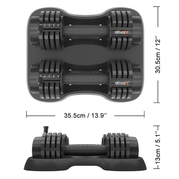 Pair of 12.5 LB Glide Tech Adjustable Dumbbell Bed Bath Beyond