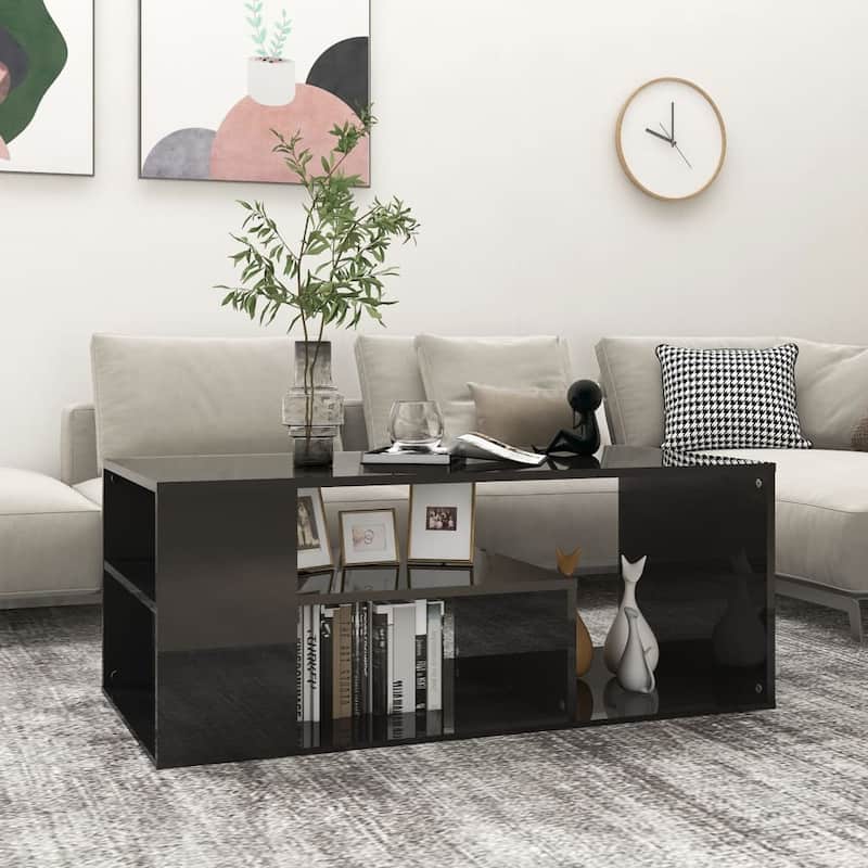 vidaXL Coffee Table Accent End Sofa Table for Living Room Engineered Wood - 39.4" x 19.7" x 15.7"