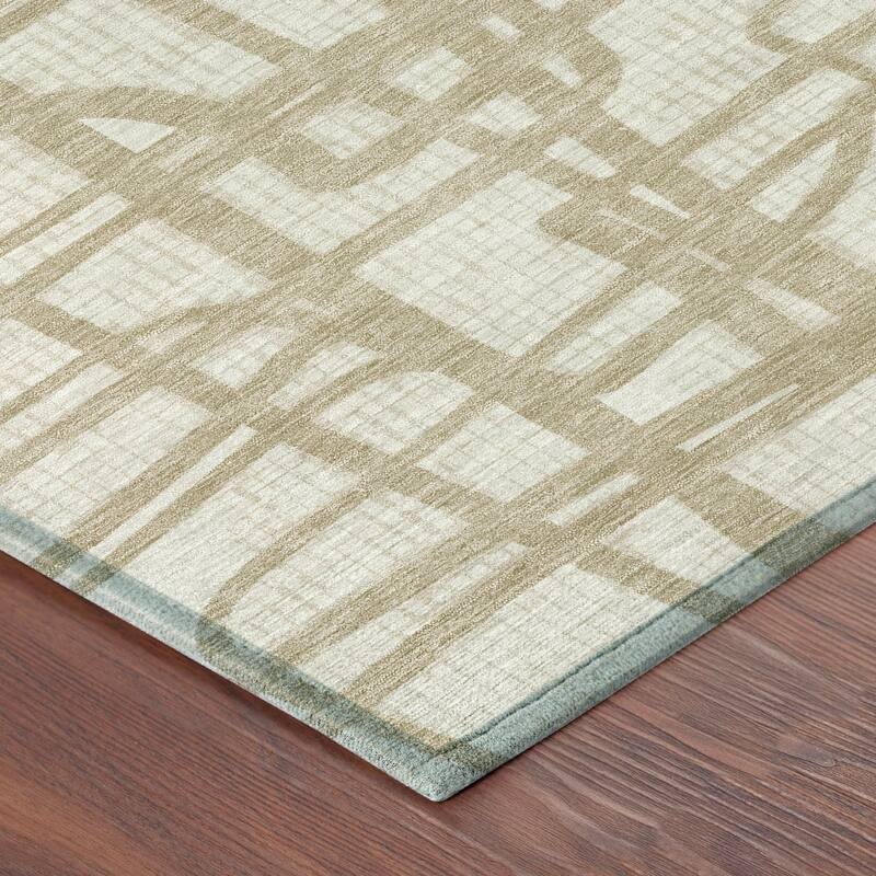 Machine Washable Indoor/ Outdoor Modern Centurion Chantille Rug