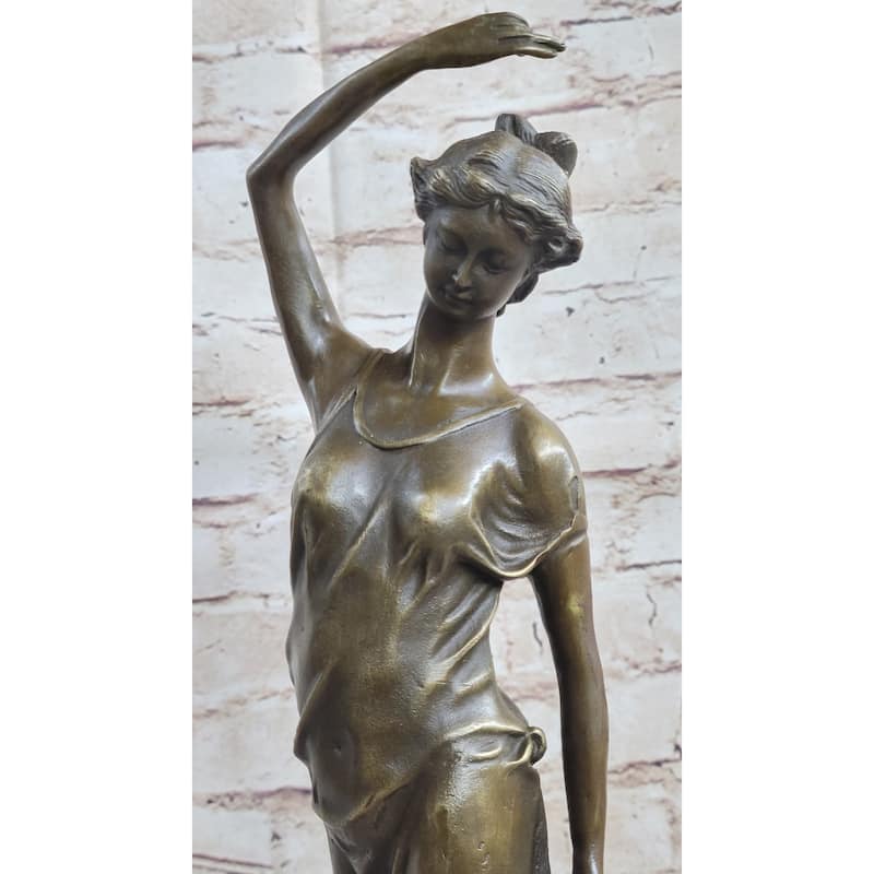 Clearance Sale Country Girl With Natural Beauty Bronze Art Deco Statue Sculpture