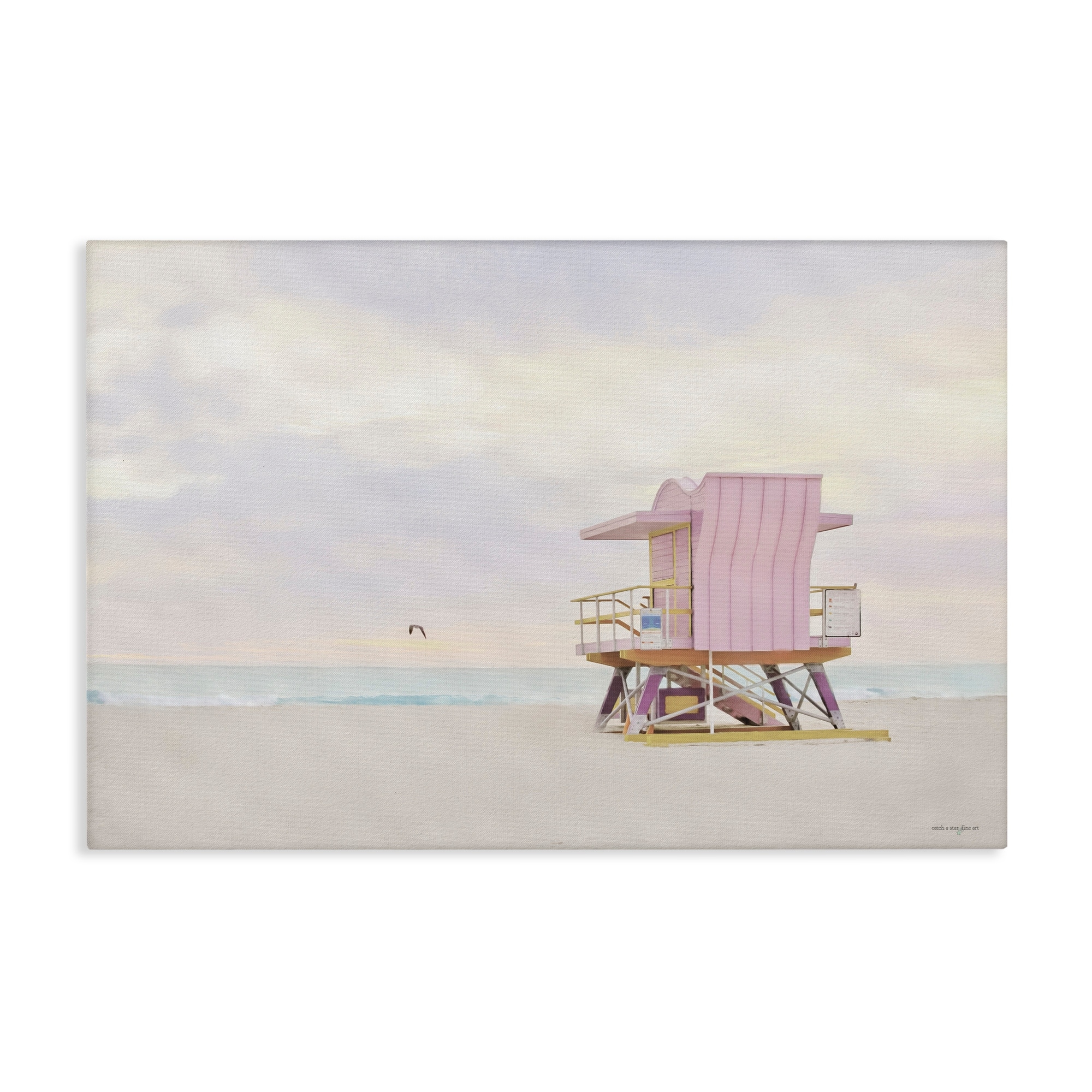 Stupell Pink Paradise Beach Canvas Wall Art Design By Seven Trees Design