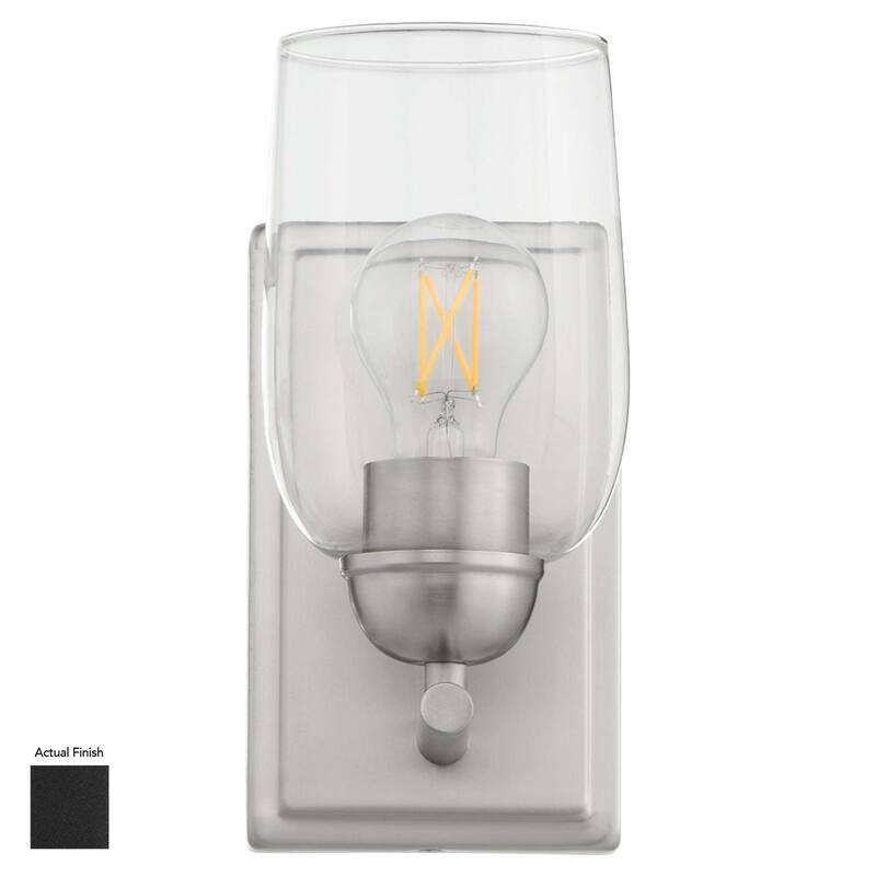 Quorum International 5112-1 Raymond 10" Tall Bathroom Sconce - Matte Black