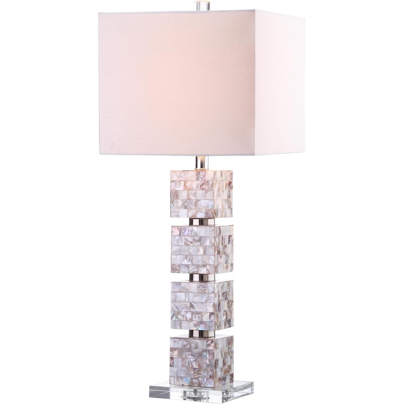 SAFAVIEH Lighting 31-inch Rafferty Cream Table Lamp (Set of 2) - 13"x13"x29"