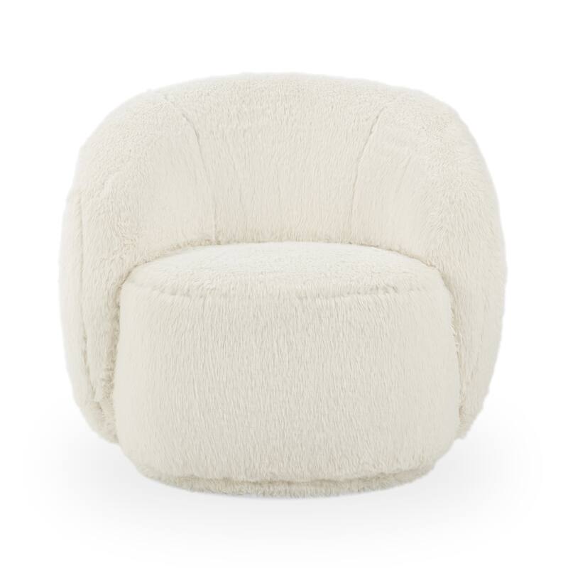 Classic Home Adley Plush Swivel Accent Chair
