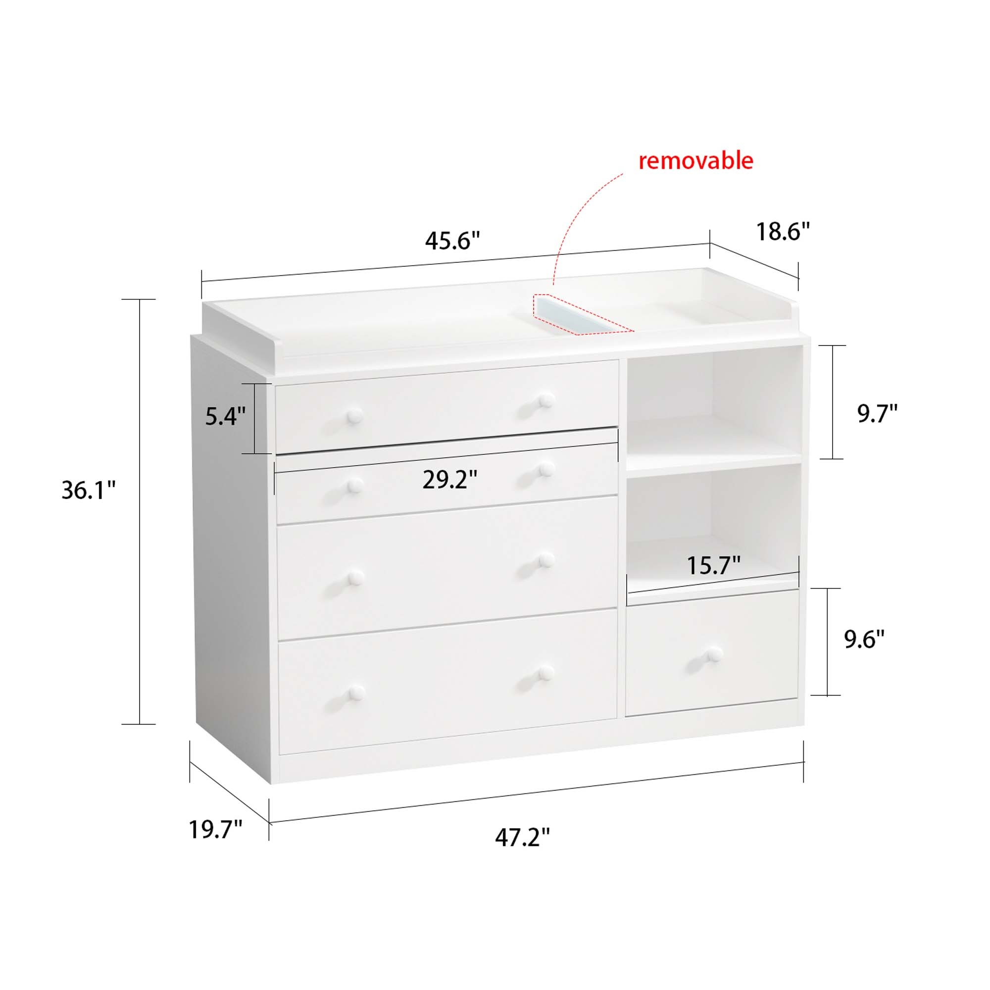 Changing table cabinet 2025