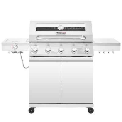 Royal Gourmet Deluxe Stainless Steel 5-Burner Gas Grill