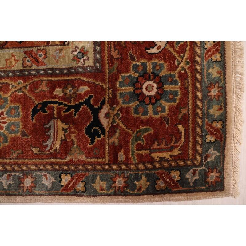 ECARPETGALLERY Hand-knotted Jules Sultane Ivory Wool Rug - 7'7 x 9'11