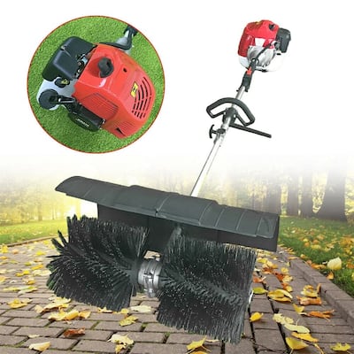 Gasoline Power Sweeper,52CC 2-Stroke Handheld Sweeping Broom,Snow,Lawn