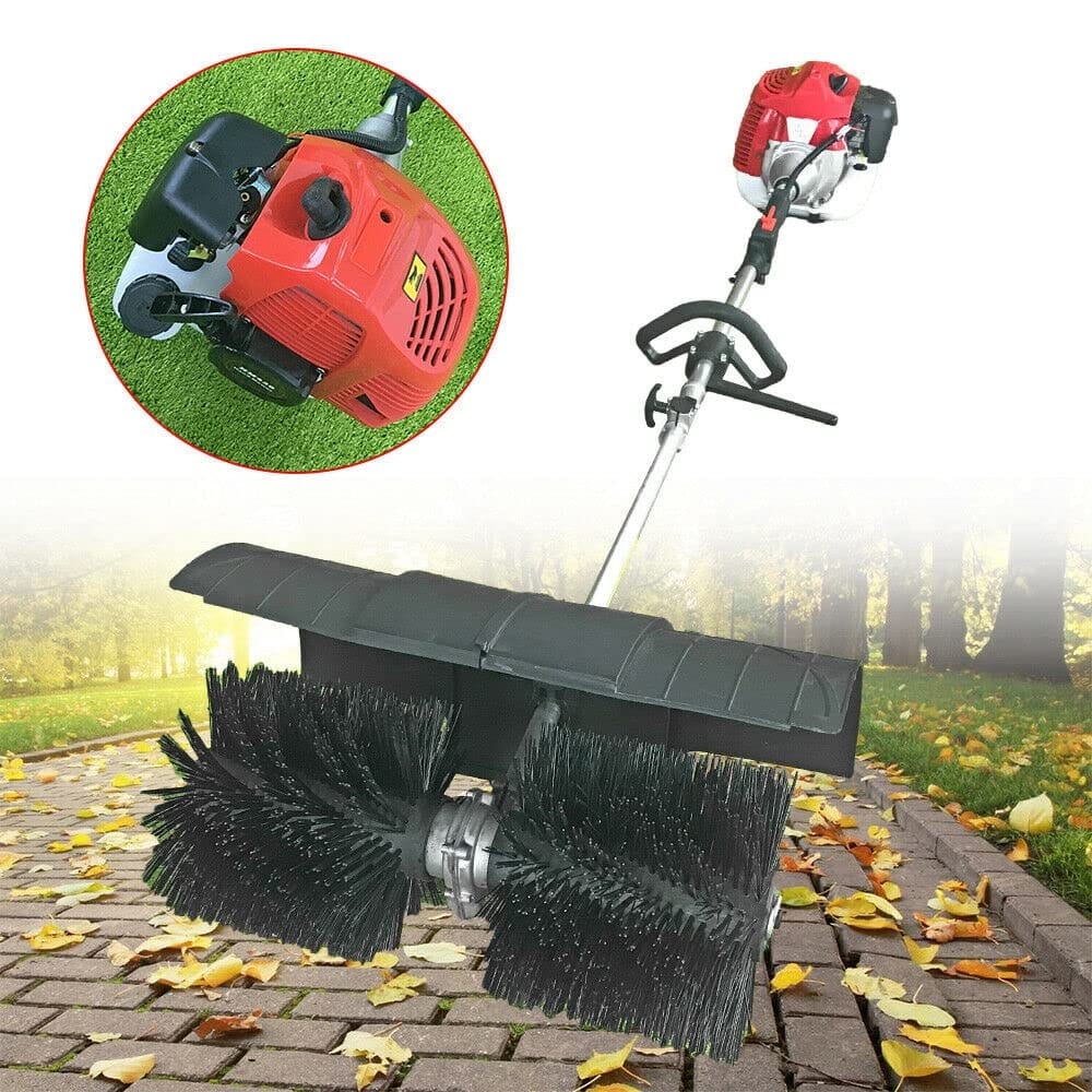 Gasoline Power Sweeper,52CC 2-Stroke Handheld Sweeping Broom,Snow,Lawn