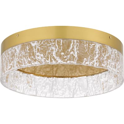 Vistaria Integrated LED Brushed Gold Flush Mount
