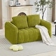 preview thumbnail 6 of 63, Cloud Sofa Corduroy Deep Seat Couch Oversized Compression Loveseat Sofa Loveseat - Green