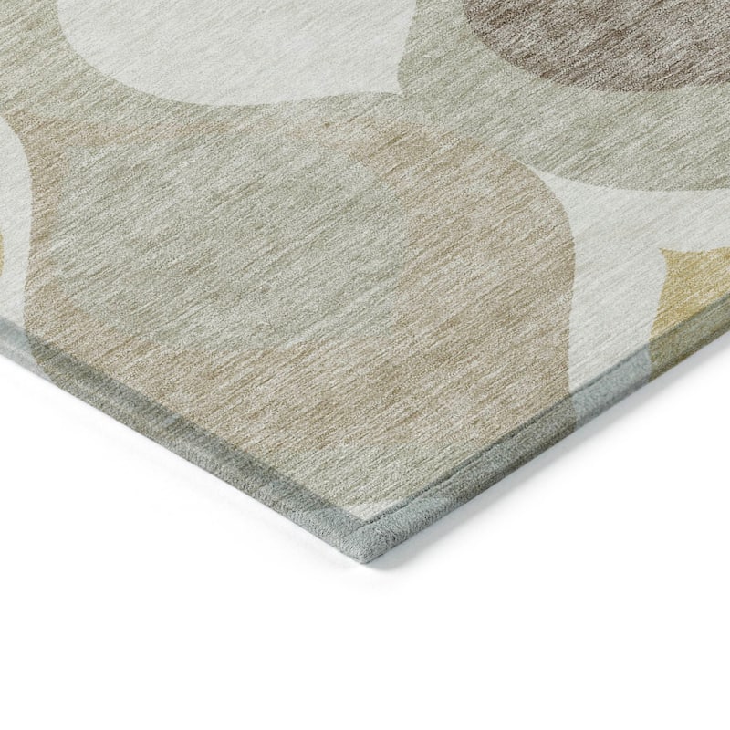 Machine Washable Indoor/ Outdoor Chantille Contemporary Geo Rug