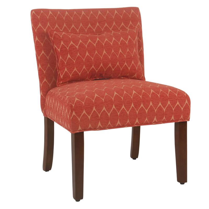 Porch & Den Valderrama Geometric Patterned Accent Chair with Pillow