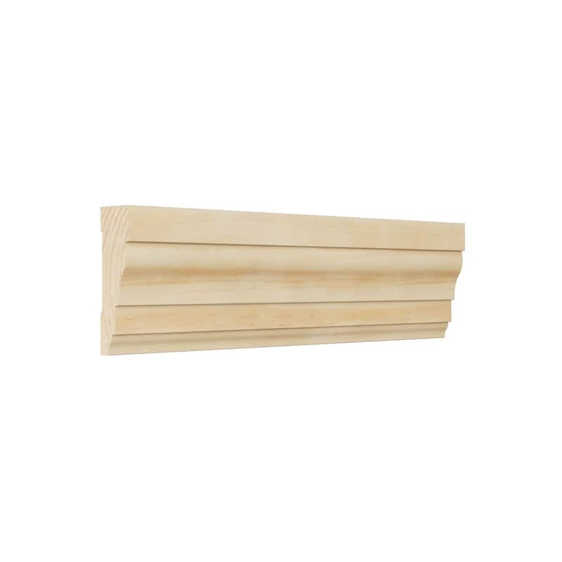 WM366 11/16-in D x 2-1/4-in W x 96-in L Americraft Solid Hardwood Stain Grade Colonial Casing Moulding