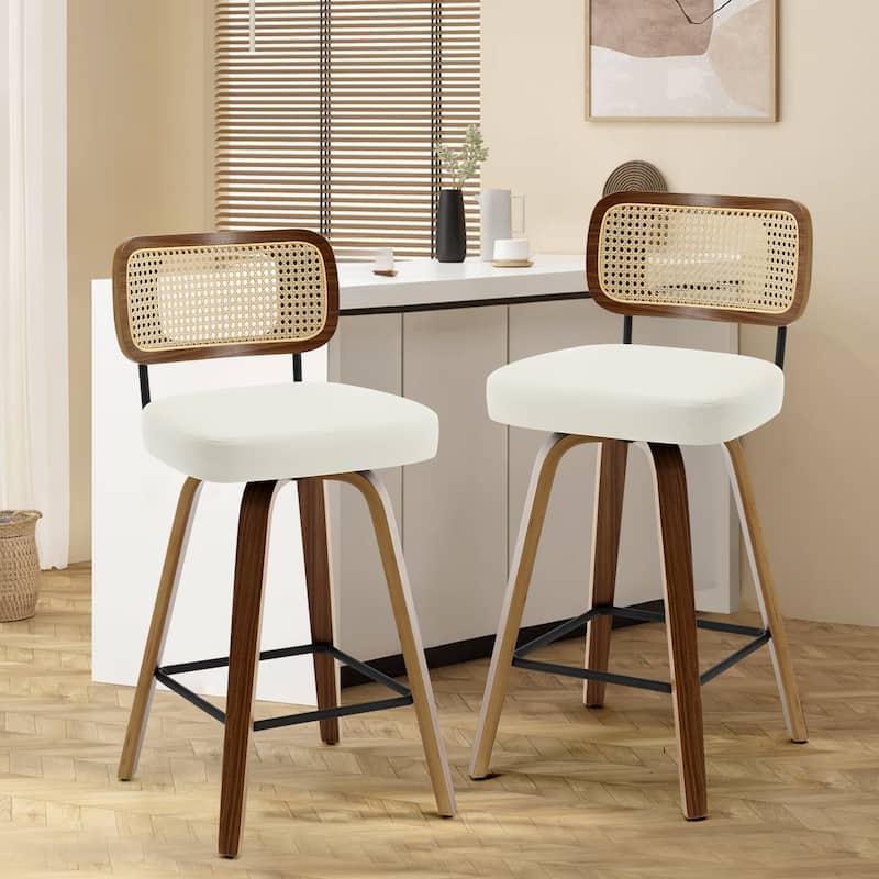 26"/29" Swivel Bar Stools/ Counter Stools with Bentwood Legs