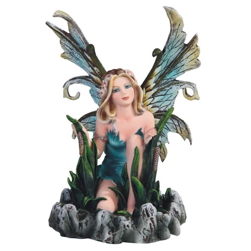 Q-Max 6.5"H Blue Water Fairy Statue Fantasy Decoration Figurine