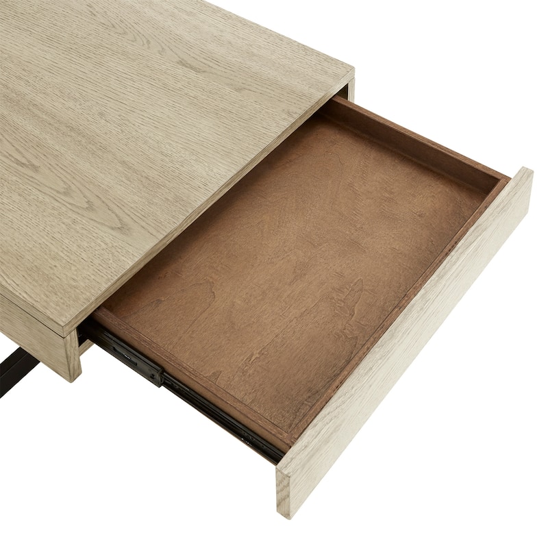 Eldersley Wood Finish Table with Drawer(s) by iNSPIRE Q Modern