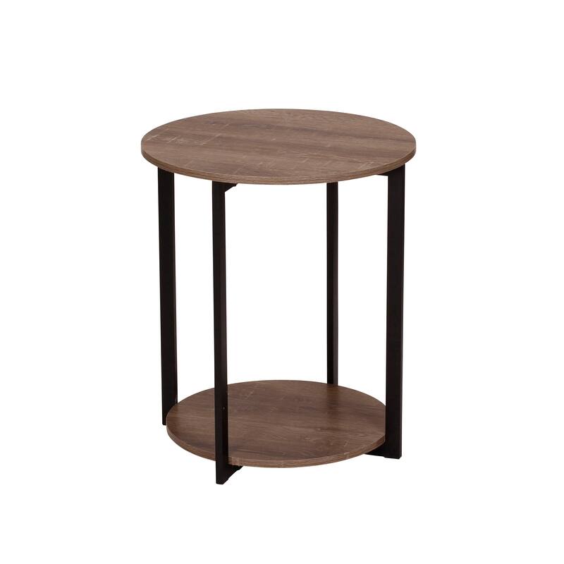 Jamestown Side End Table with Storage Shelf