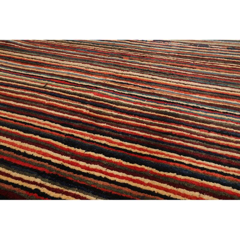 Hand Knotted Chobi Peshawar Rust 100% Wool Modern Oriental Area Rug - 6' 6'' x 9' 6''