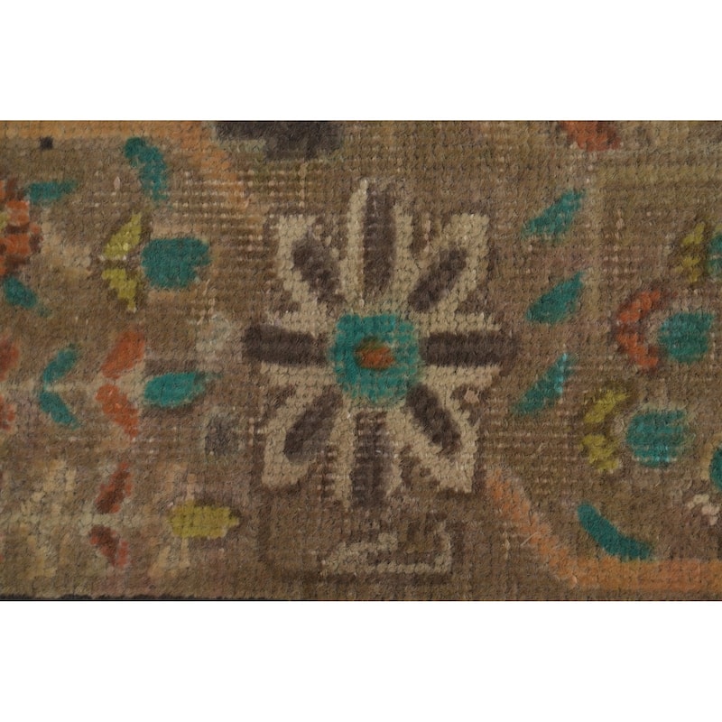 Hand Knotted Oriental 100% Wool Carpet Traditional Medallion Coral Tabriz Area Rug - 9' 6'' X 6' 6''