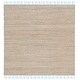 preview thumbnail 80 of 84, SAFAVIEH Handmade Cape Cod Zinca Coastal Jute Tassel Rug 6' Square - Light Blue/Natural - Square