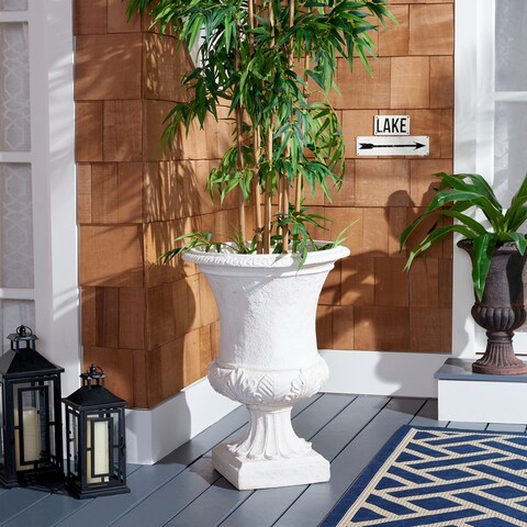 SAFAVIEH Outdoor Paven Planter - 21" W x 21" D x 29" H