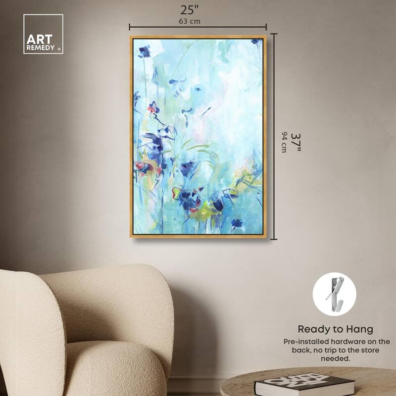 Heavenly Blue I Canvas by Art Remedy