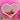 LED Heart-Shaped Pink Vanity Light, Wall Light - 1Pack