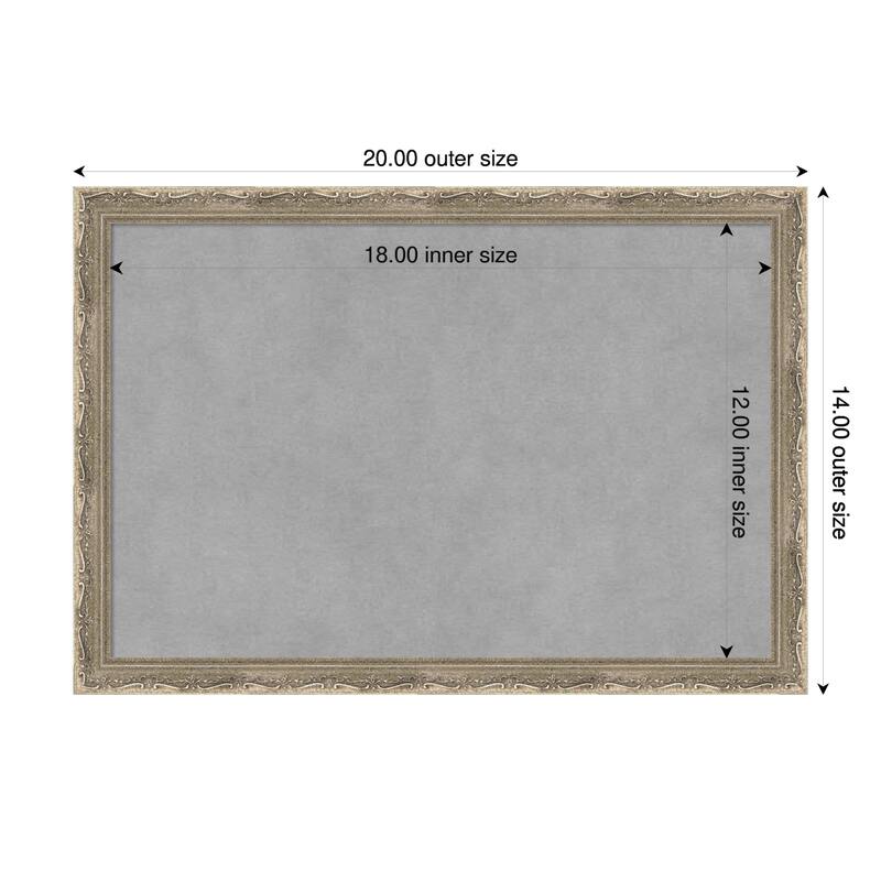 Amanti Art Mila Dark Gold Framed - 20 x 14 in - Mila Dark Silver