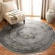 preview thumbnail 15 of 57, SAFAVIEH Vintage Ritienne Oriental Distressed Viscose Rug 6' Round - Grey/Multi - Round