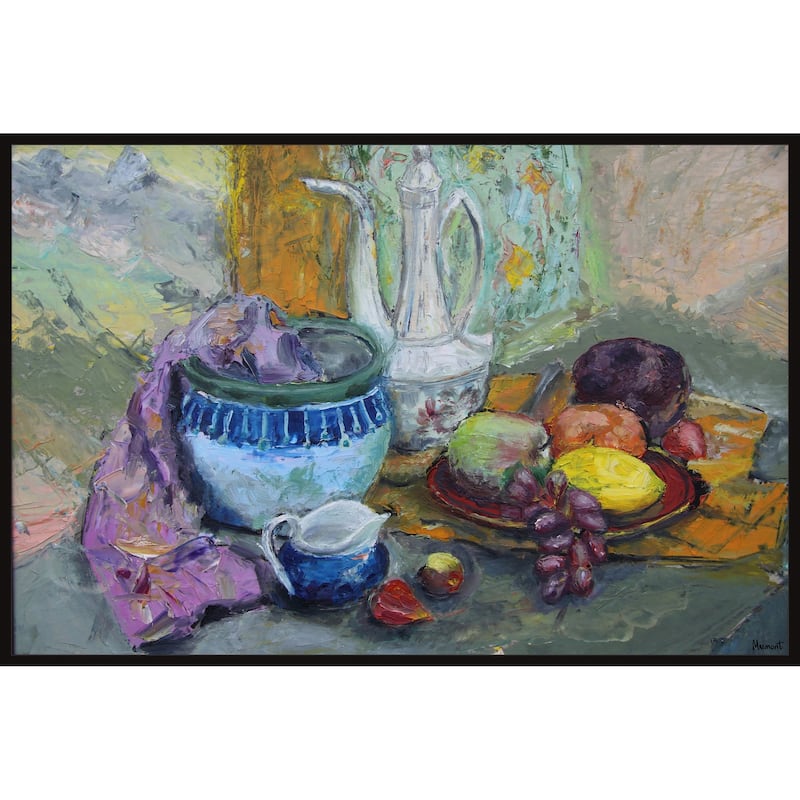 Good Food Floater Framed Print on Canvas