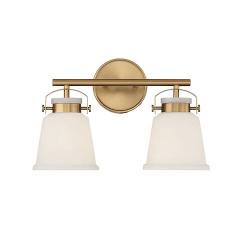Savoy House Kaden 2-Light Bathroom Vanity Light in Warm Brass