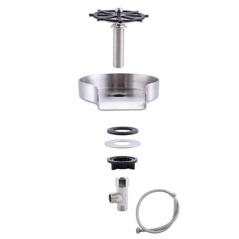 Stainless Steel Glass Rinser for Kitchen Sink, Kitchen Sink Cup Rinser, Bottle Washer Cup Washer for Sink