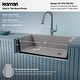 preview thumbnail 50 of 82, Karran Drop-In Quartz 33 in. 1-Hole Single Bowl Kitchen Sink Kit