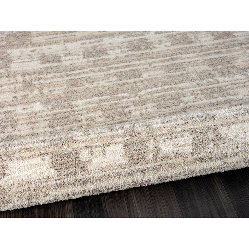 Terra by Obeetee Chelsea Boxes Neutral Rug - 2' x 3'