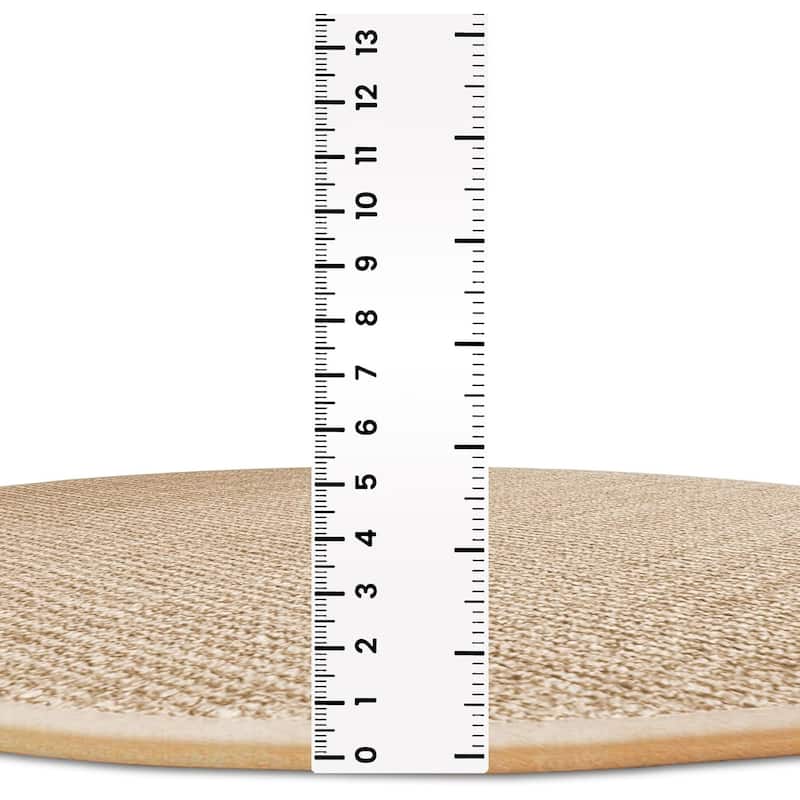 Delara Premium Handwoven Natural Fiber Area Rug Boucle 100% Jute excellent choice in high-traffic areas such as Living rooms
