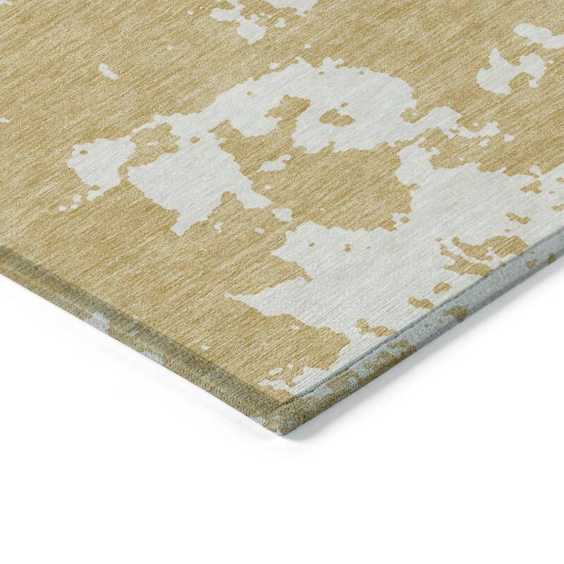 Machine Washable Indoor/ Outdoor Chantille Abstract Rug