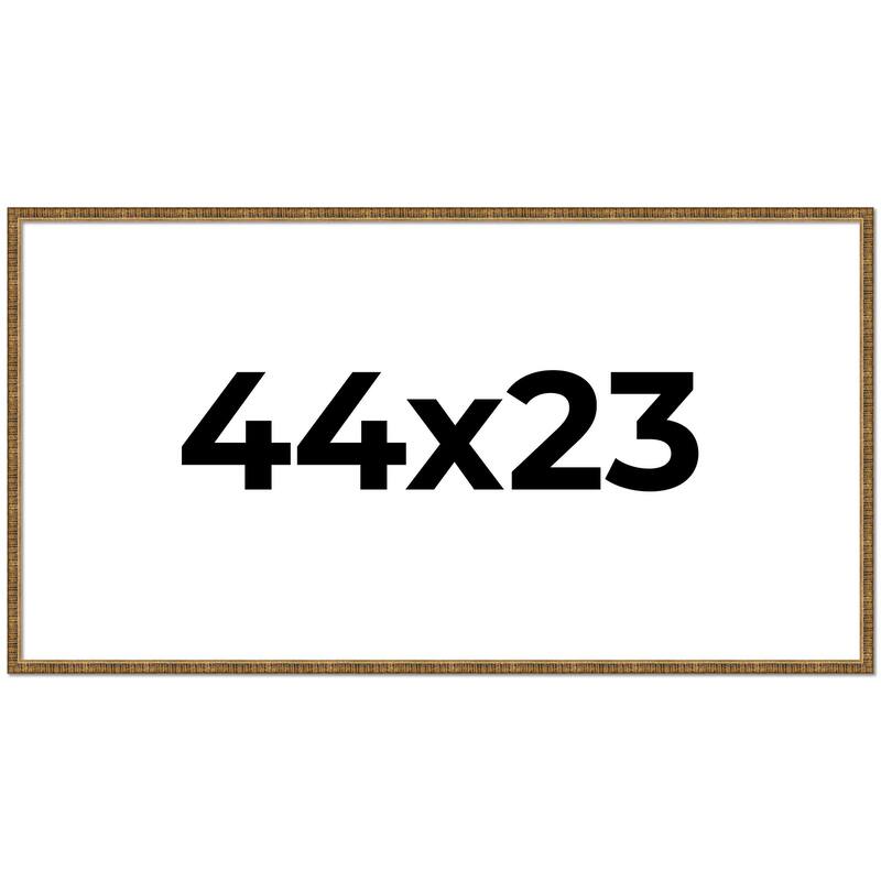 44x23 Frame Gold Solid Wood Picture Frame - Complete Modern Photo