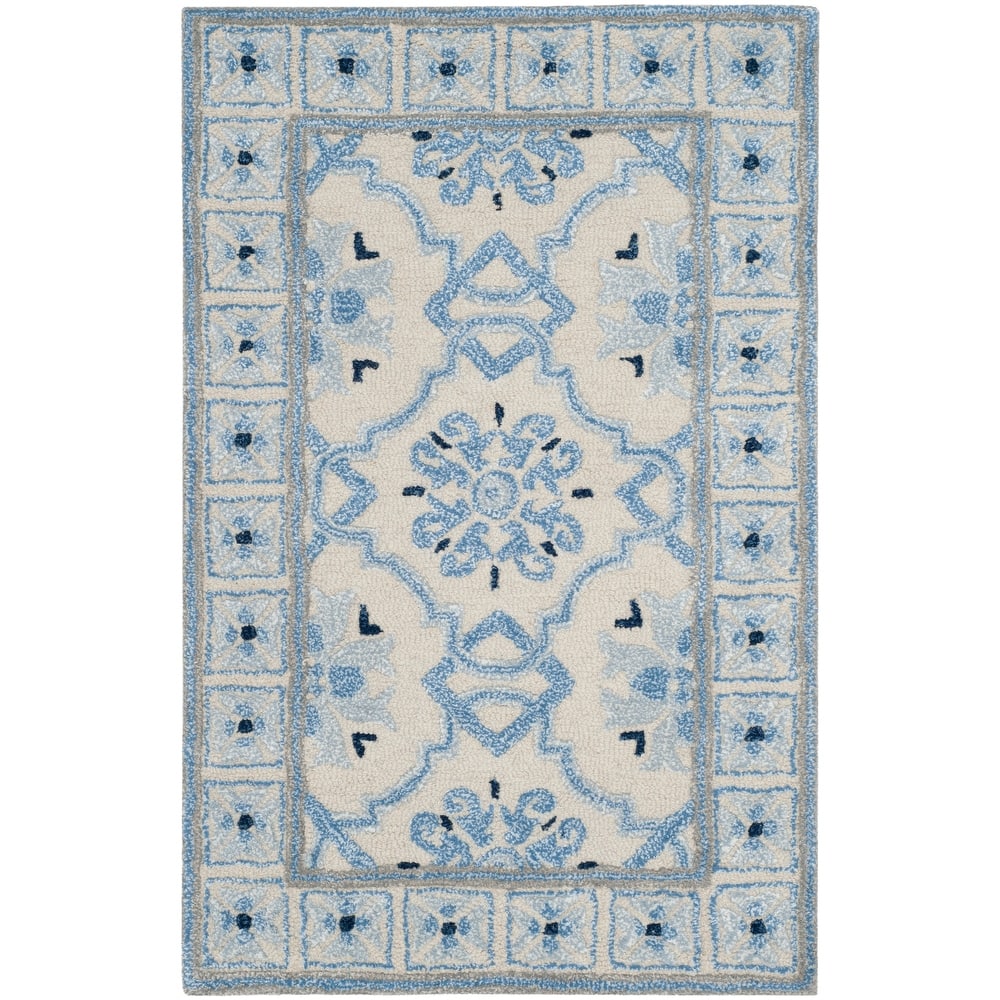 SAFAVIEH Handmade Bella Rodica Modern Floral Wool Rug