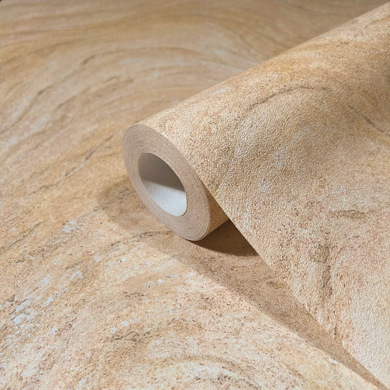 Galerie Wallcoverings Bricks and More Collection Marble Optic Matte Finish Vinyl on Non-woven Wallpaper Roll